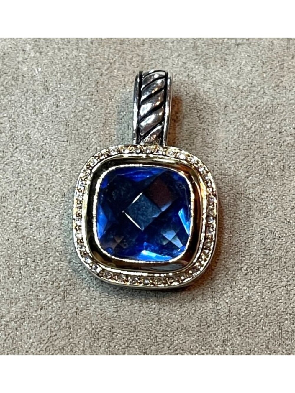 Premier Designs Sunday Brunch Blue Stone Pendant Enhancer